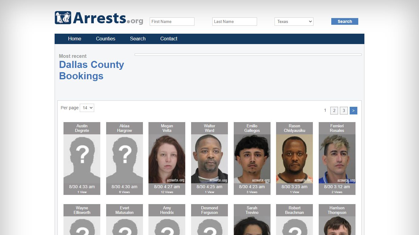 Dallas County Arrests and Inmate Search